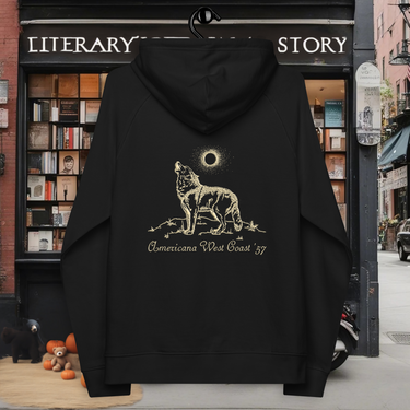 Stubb's in Austin, Cosmic Bears and Atomic Bombs! John Mayer and the Trinity Dancing Bear unisex eco raglan hoodie