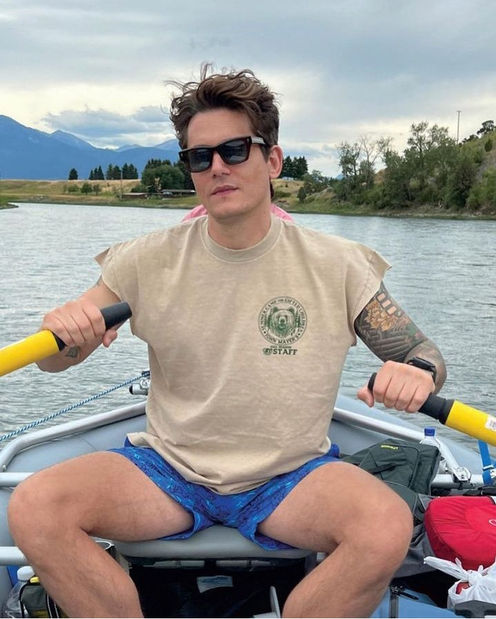 John Mayer Rowing Boat from Andy Cohen's Daddy Diaries Published 9 May 2023