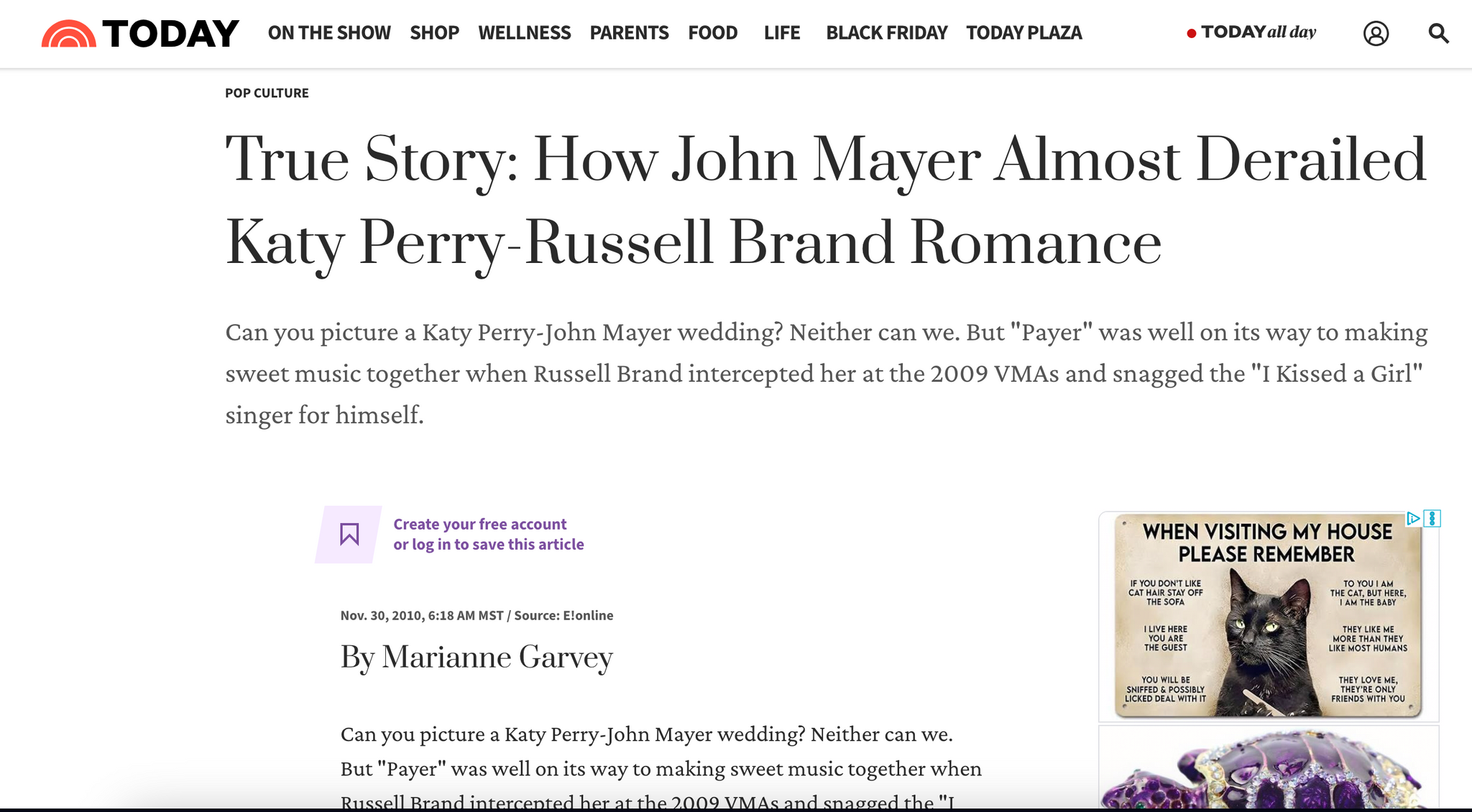 True Story: How John Mayer Almost Derailed Katy Perry-Russell Brand Romance