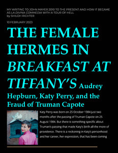 The Female Hermes in Breakfast at Tiffany's: Audrey Hepburn, Katy Perry, and the Fraud of Truman Capote