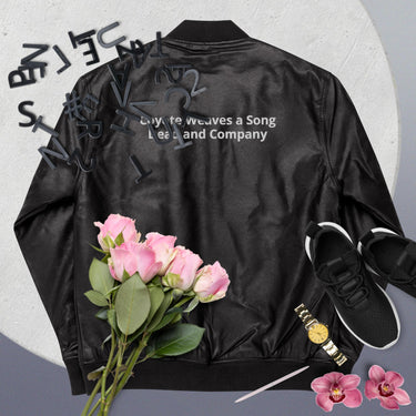 Coyote Weaves a Song Dead and Company leather bomber jacket