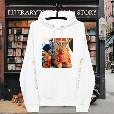 Stubb's in Austin, Cosmic Bears and Atomic Bombs! John Mayer and the Trinity Dancing Bear unisex eco raglan hoodie